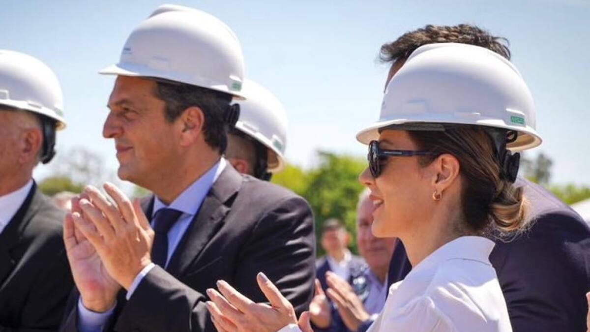 Sergio Massa y Flavia Royon. Foto: Twitter.