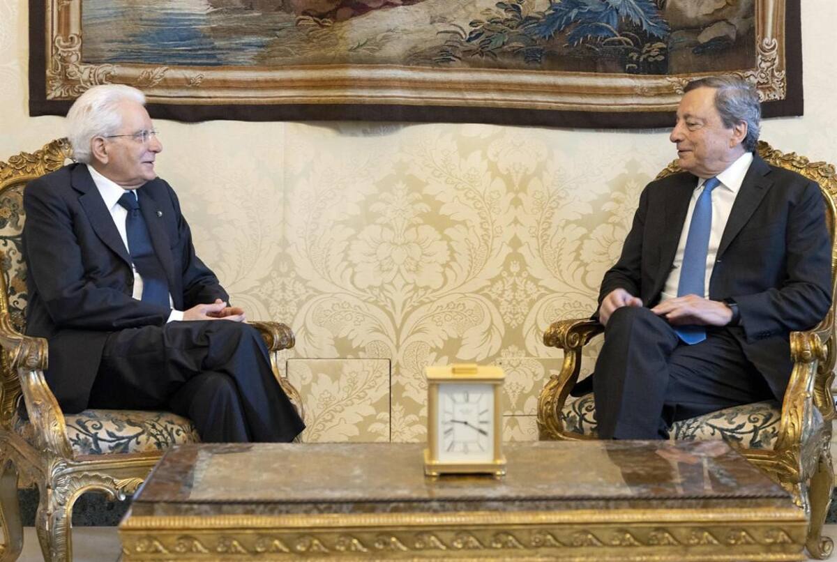 Sergio Mattarella y Mario Draghi, Italia, crisis, Gobierno, EFE