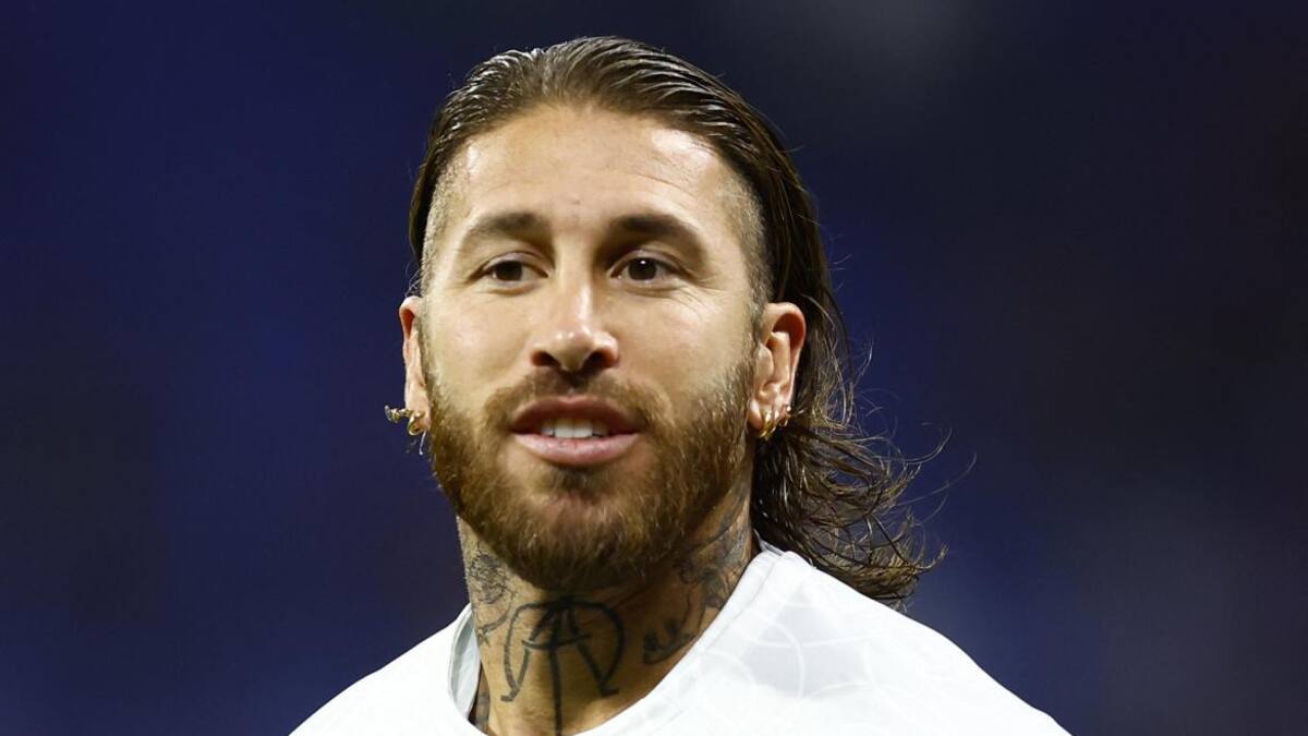 Sergio Ramos cambió de look. Foto: Reuters.