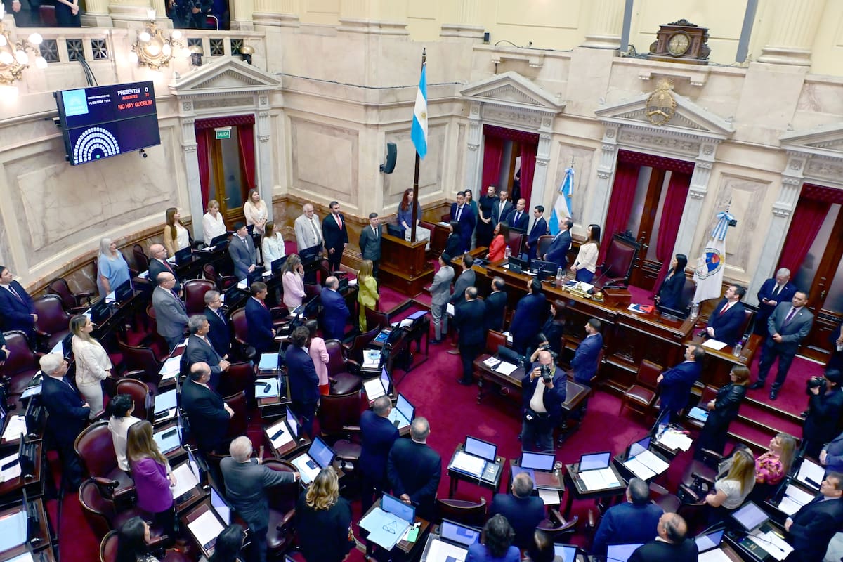Sesión de la Reforma Laboran en el Senado