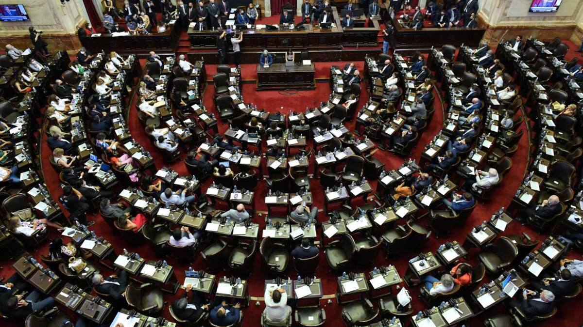 Sesión en Diputados. Foto: NA