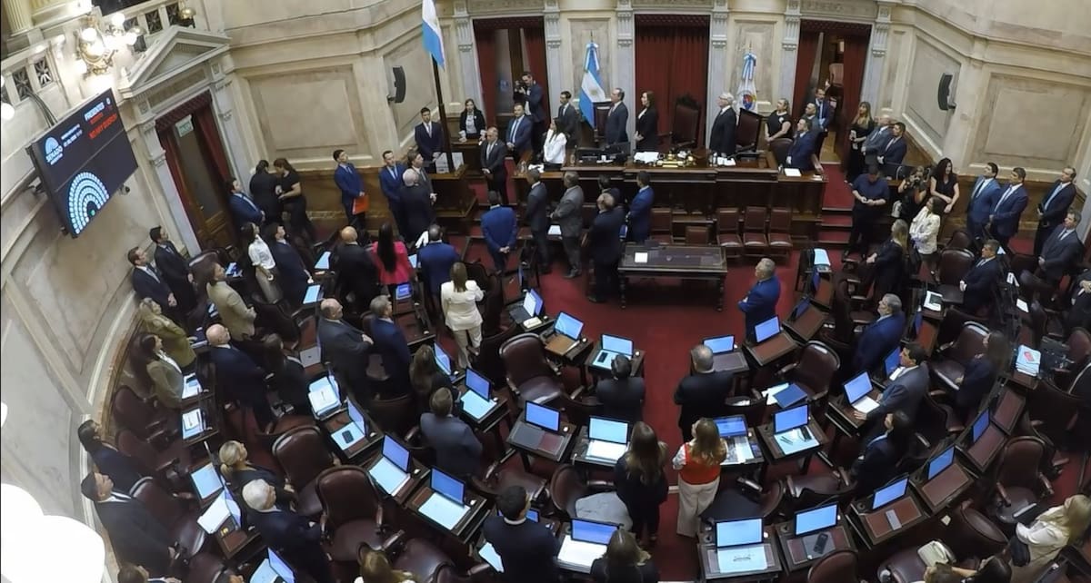 Sesión en el Senado por la Reforma Laboral y el Régimen Penal Juvenil