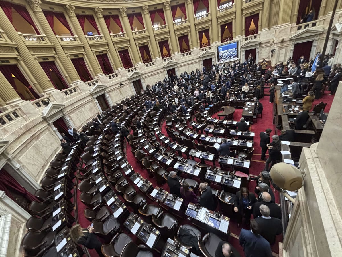 Sesión en la Cámara de Diputados