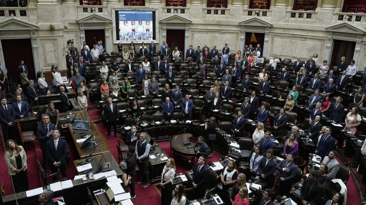 Sesión en la Cámara de Diputados.