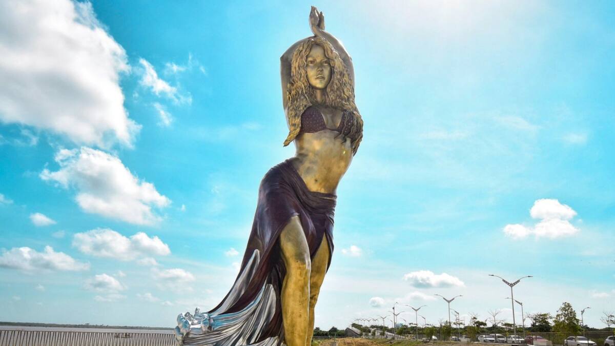 Shakira, estatua. Foto: Instagram.
