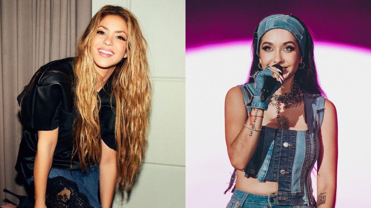 Shakira y María Becerra. Fotos: Instagram.