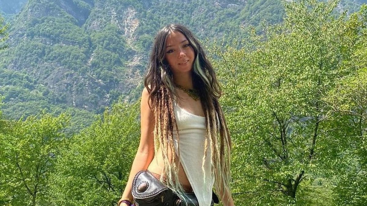 Shani Louk, influencer secuestrada en Israel. Foto: redes sociales.