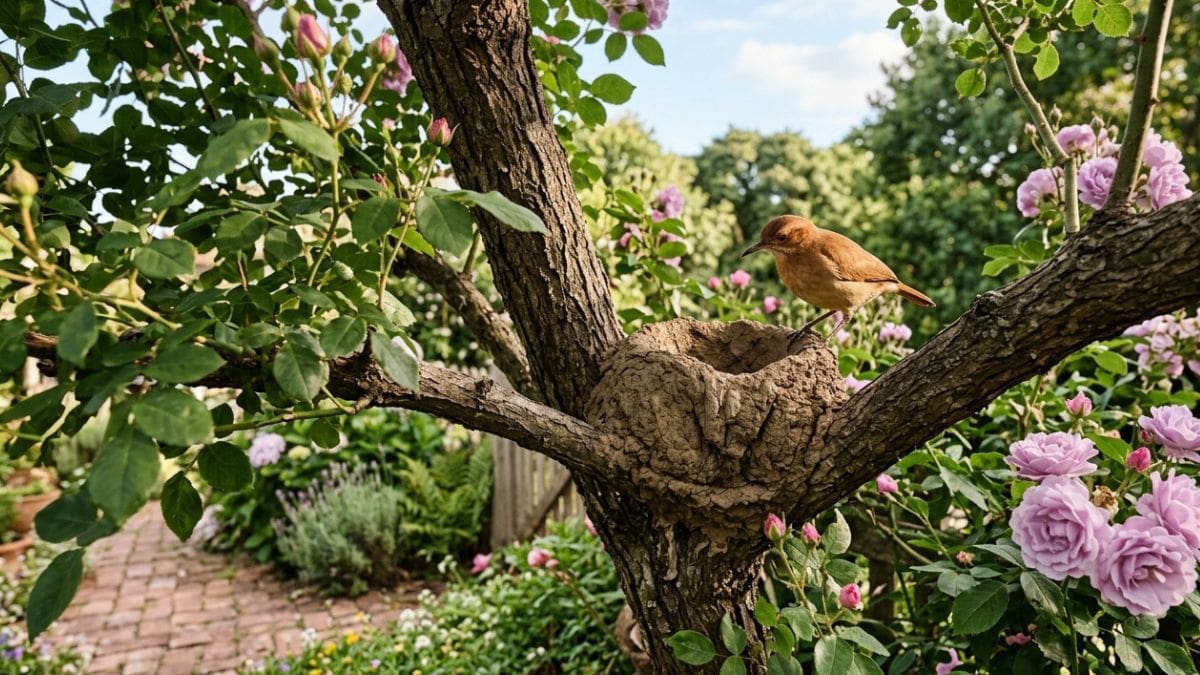 Si aparecen horneros en tu jardín, no los ignores: esto es lo que significa su presencia