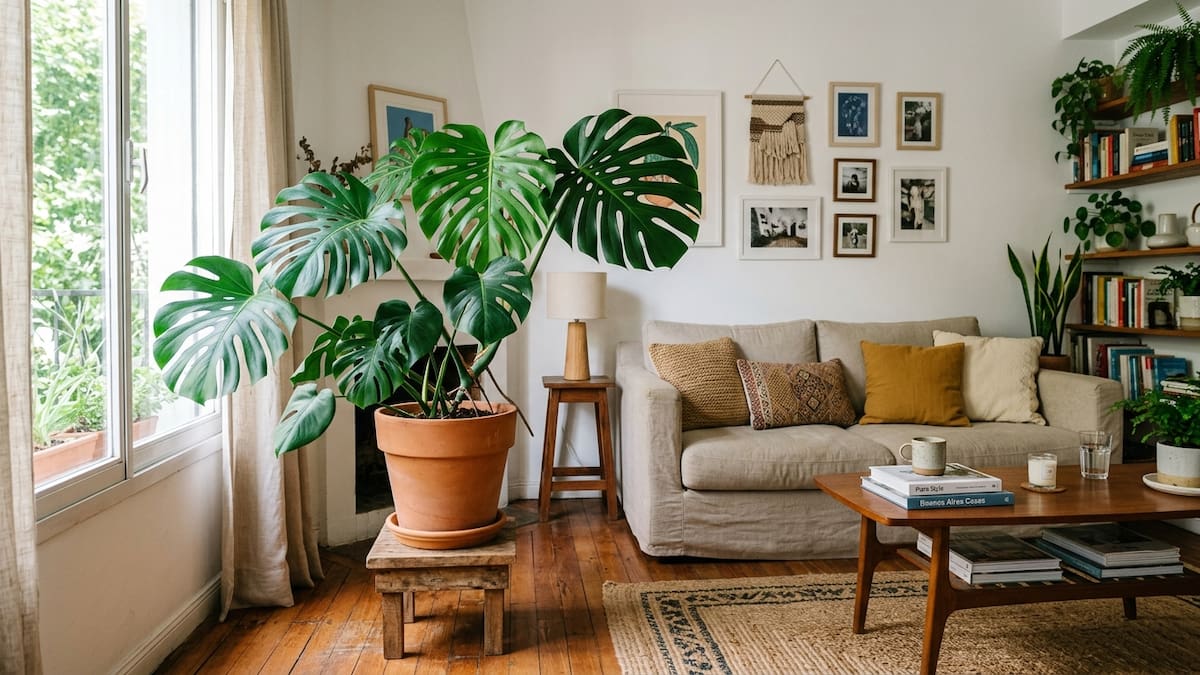 Si tu monstera no crece, puede estar mal ubicada: cuál es el mejor lugar para ponerla y cómo cuidarla correctamente