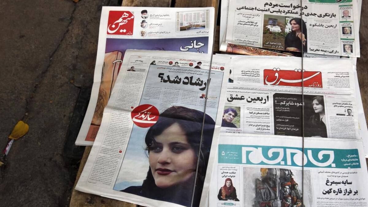 Siguen las protestas en Irán por la joven fallecida. Foto: EFE.