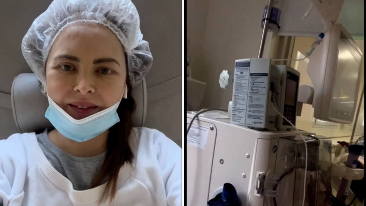 Silvina Luna internada. Foto: Instagram @silvinalunaoficial.