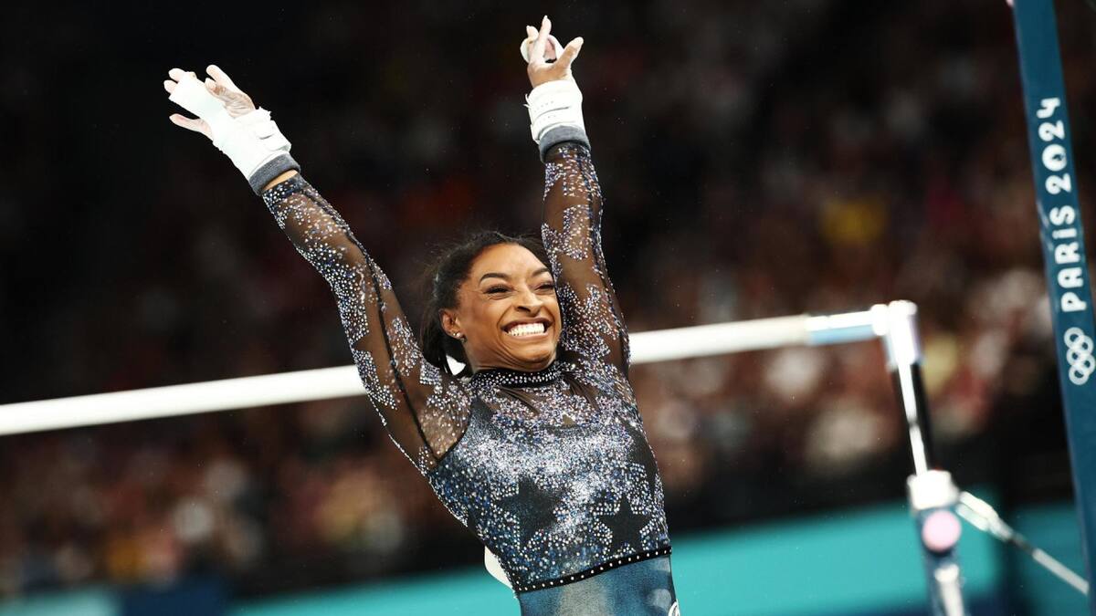 Simone Biles, medallista olímpica. Foto EFE.