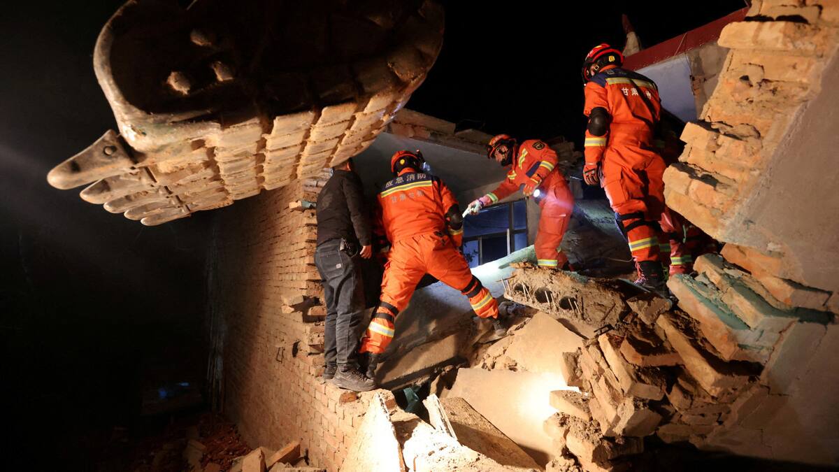 Sismo de 6,2 en China. Foto: Reuters