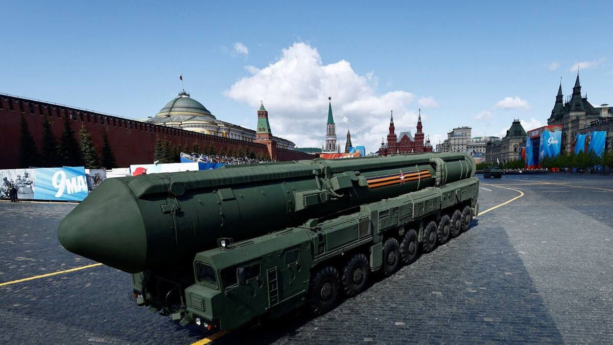 Sistema de misiles balísticos intercontinentales Yars de Rusia. Foto: Reuters.