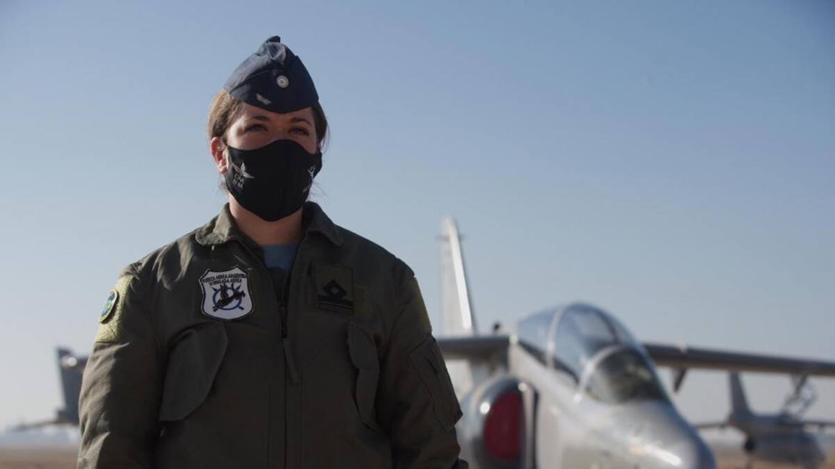 Sofía Vier, primera piloto de caza de Argentina