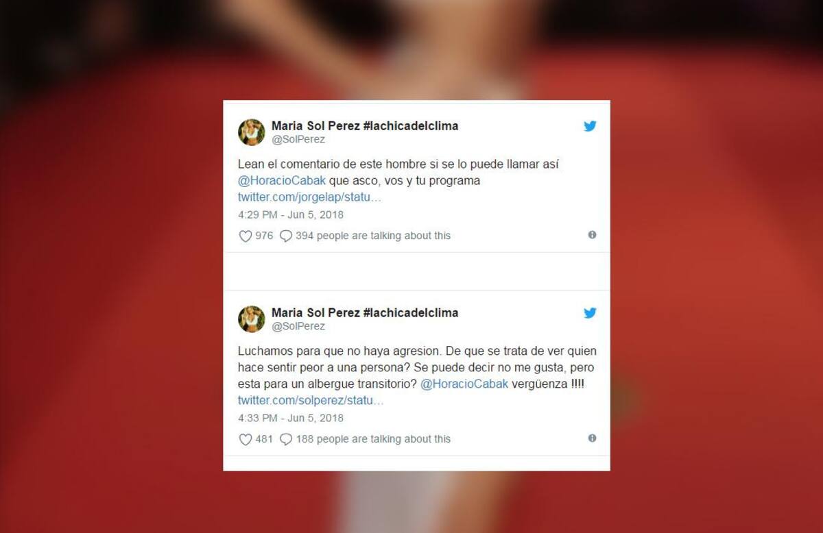 Sol Pérez - Respuesta a Horacio Cabak