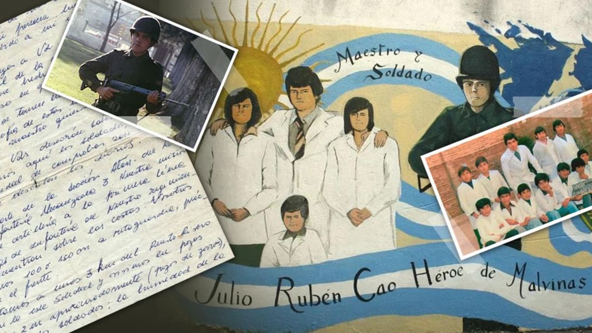Julio Cao, el maestro que cambió las aulas para luchar en Malvinas y convertirse en héroe