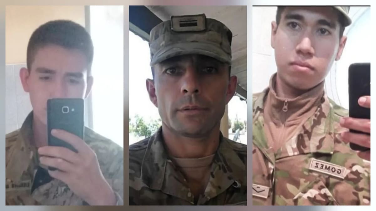 Soldados argentinos hallados muertos.