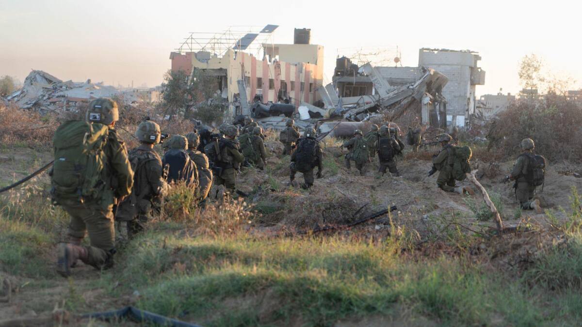 Soldados israelíes en la Franja de Gaza; guerra Israel-Hamás: Foto: X @idfonline