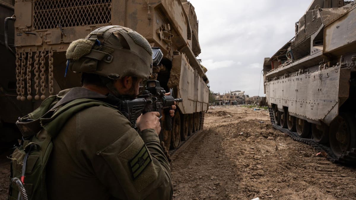 Soldados israelíes en la Franja de Gaza; guerra Israel-Hamás: Foto: X @idfonline