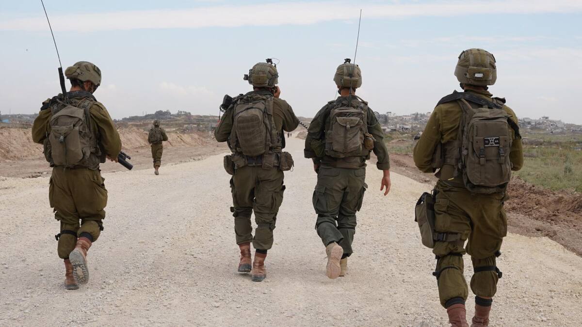 Soldados israelíes en la Franja de Gaza; guerra Israel-Hamás: Foto: X @idfonline