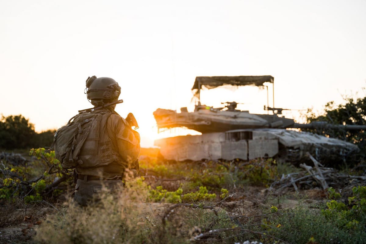 Soldados israelíes en la Franja de Gaza; guerra Israel-Hamás: Foto: X @idfonline