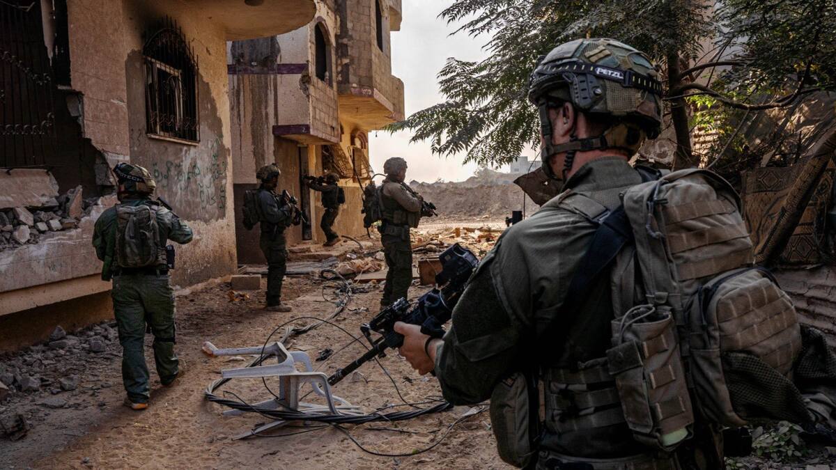 Soldados israelíes en la Franja de Gaza; guerra Israel-Hamás: Foto: X @idfonline