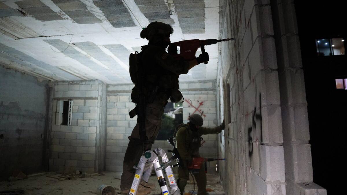 Soldados israelíes en la Franja de Gaza; guerra Israel-Hamás: Foto: X @idfonline