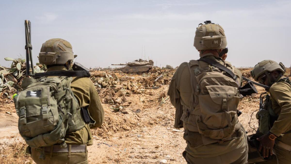 Soldados israelíes en la Franja de Gaza; guerra Israel-Hamás: Foto: X @idfonline