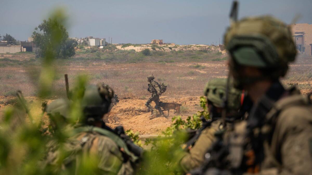 Soldados israelíes en la Franja de Gaza; guerra Israel-Hamás: Foto: X @idfonline