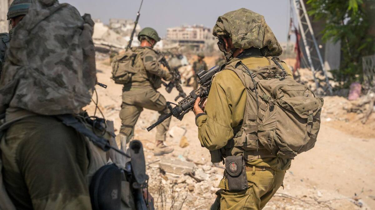 Soldados israelíes en la Franja de Gaza; guerra Israel-Hamás: Foto: X @idfonline
