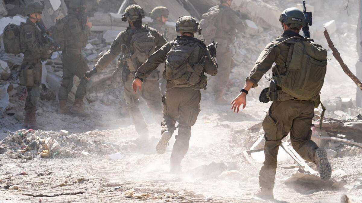 Soldados israelíes en la Franja de Gaza; guerra Israel-Hamás: Foto: X @idfonline
