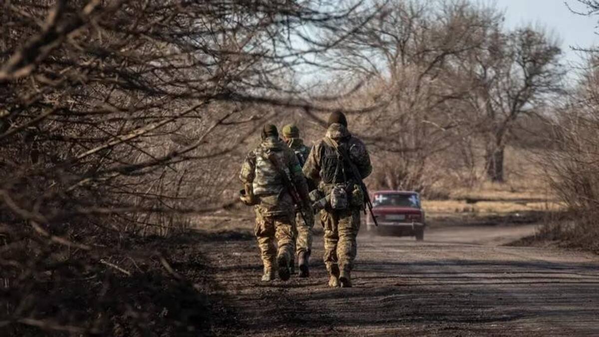 Soldados ucranianos cerca de Bélgorod. Foto: Reuters.