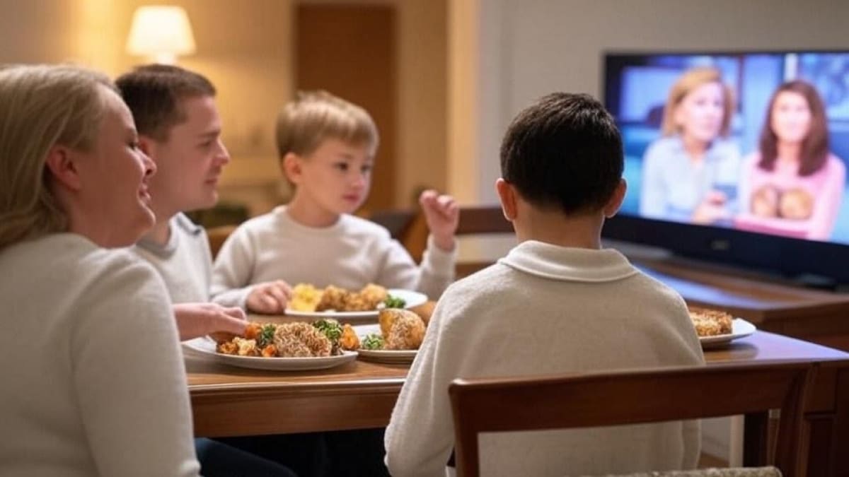Comer mirando a la televisión. Foto: Unsplash.