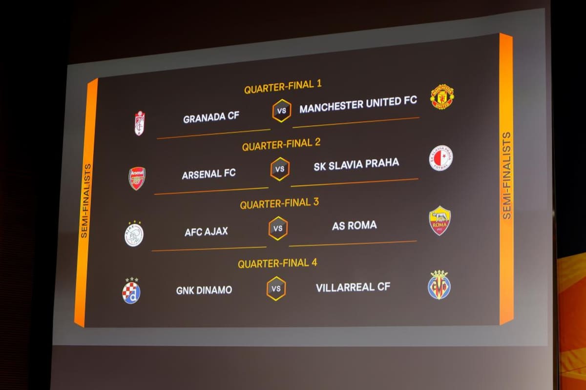 Sorteo de cuartos de final de Europa League 2021, REUTERS