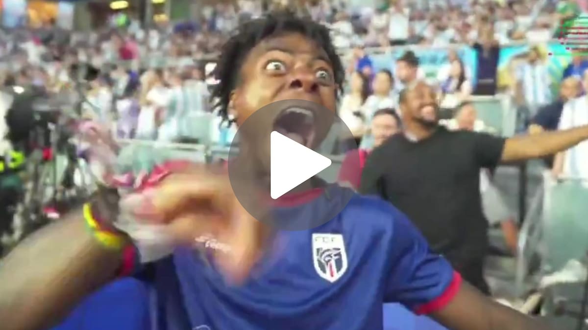 Video: Speed festejó los goles de Cabo Verde ante Argentina y su reacción se volvió viral
