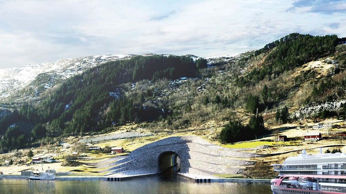 Reactivan la construcción del primer túnel para barcos y cruceros del mundo: atravesará una montaña y estará listo para 2032