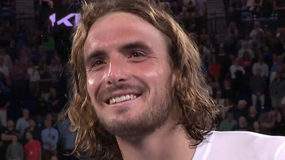 Stefanos Tsitsipas. Foto: captura.