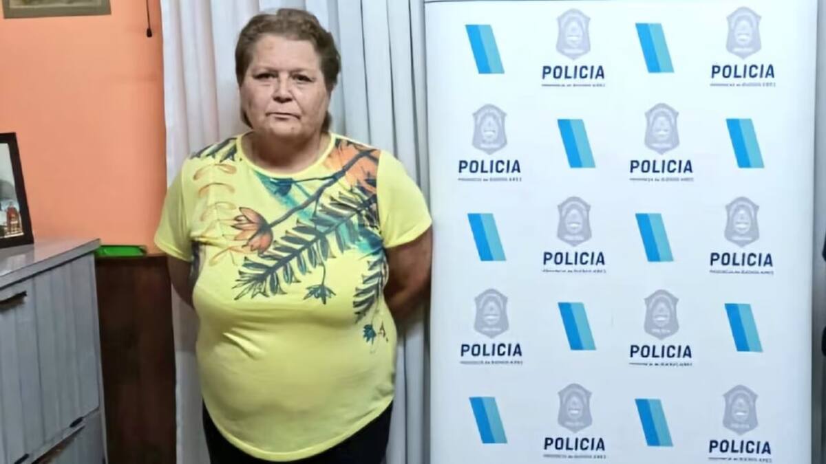 Stella Distel fue detenida en Puan. Foto: Policía de la provincia de Buenos Aires