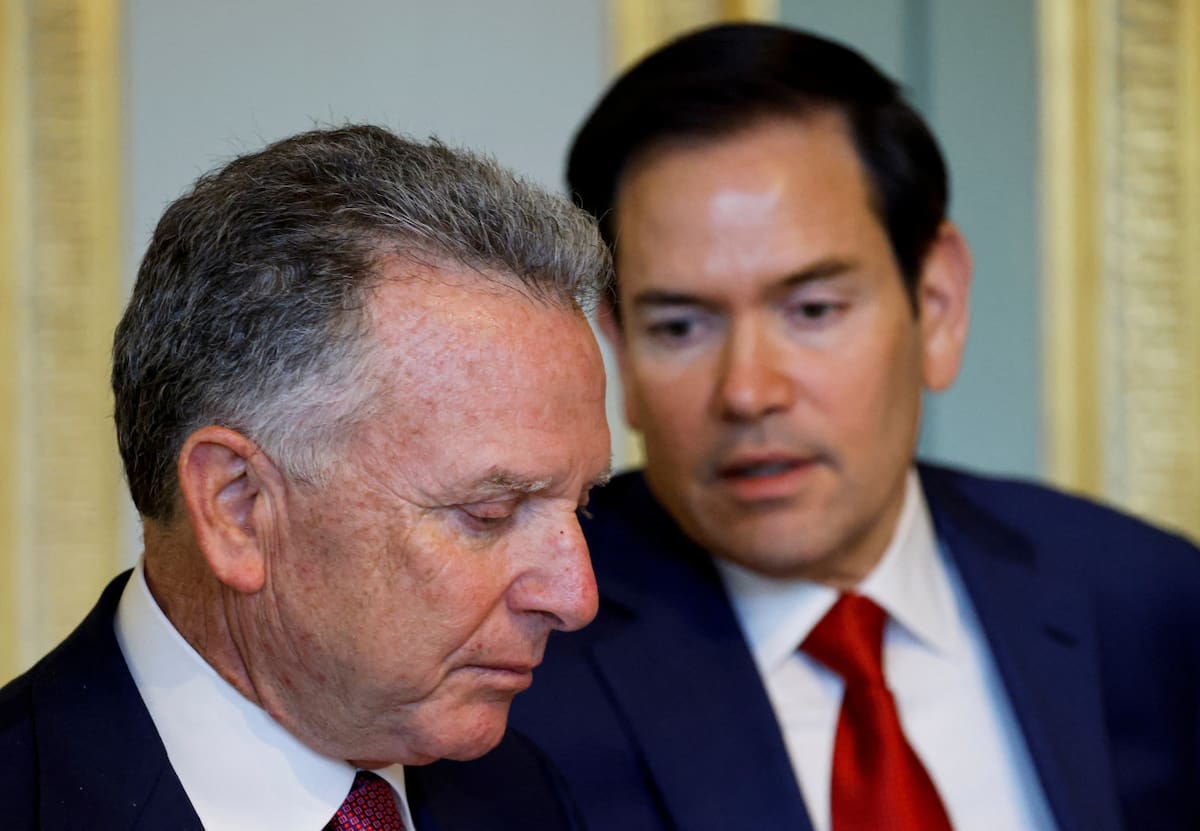 Steve Witkoff y Marco Rubio. Foto: Reuters/LUDOVIC MARIN.