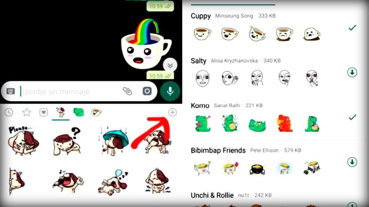 Stickers divertidos de WhatsApp