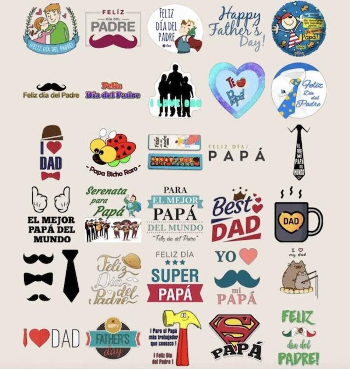 Stickers WhatsApp para el Día del Padre