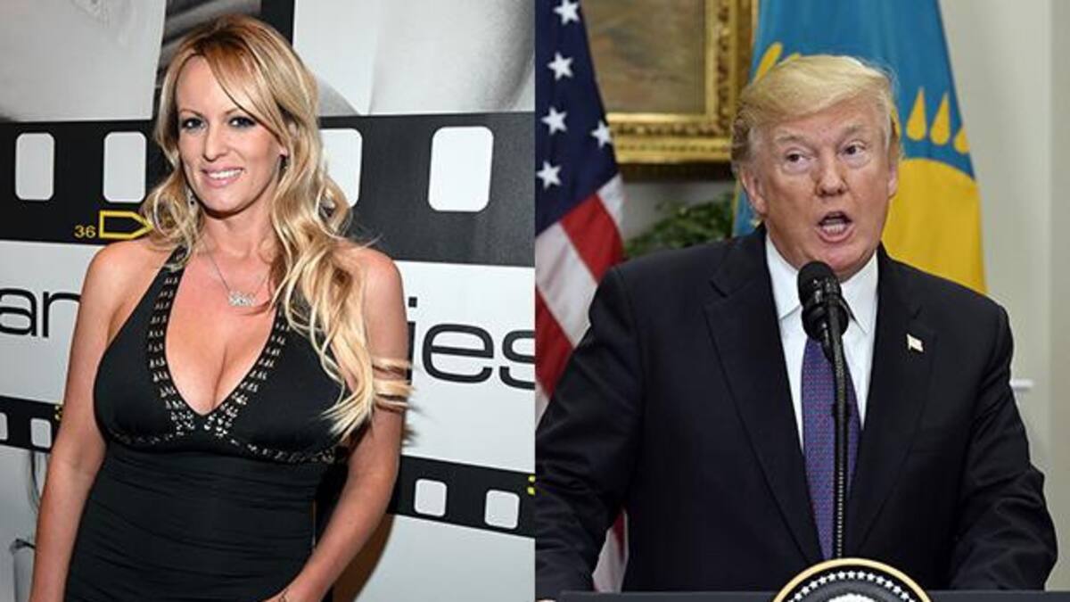 Stormy Daniels y Donald Trump. Foto: archivo.