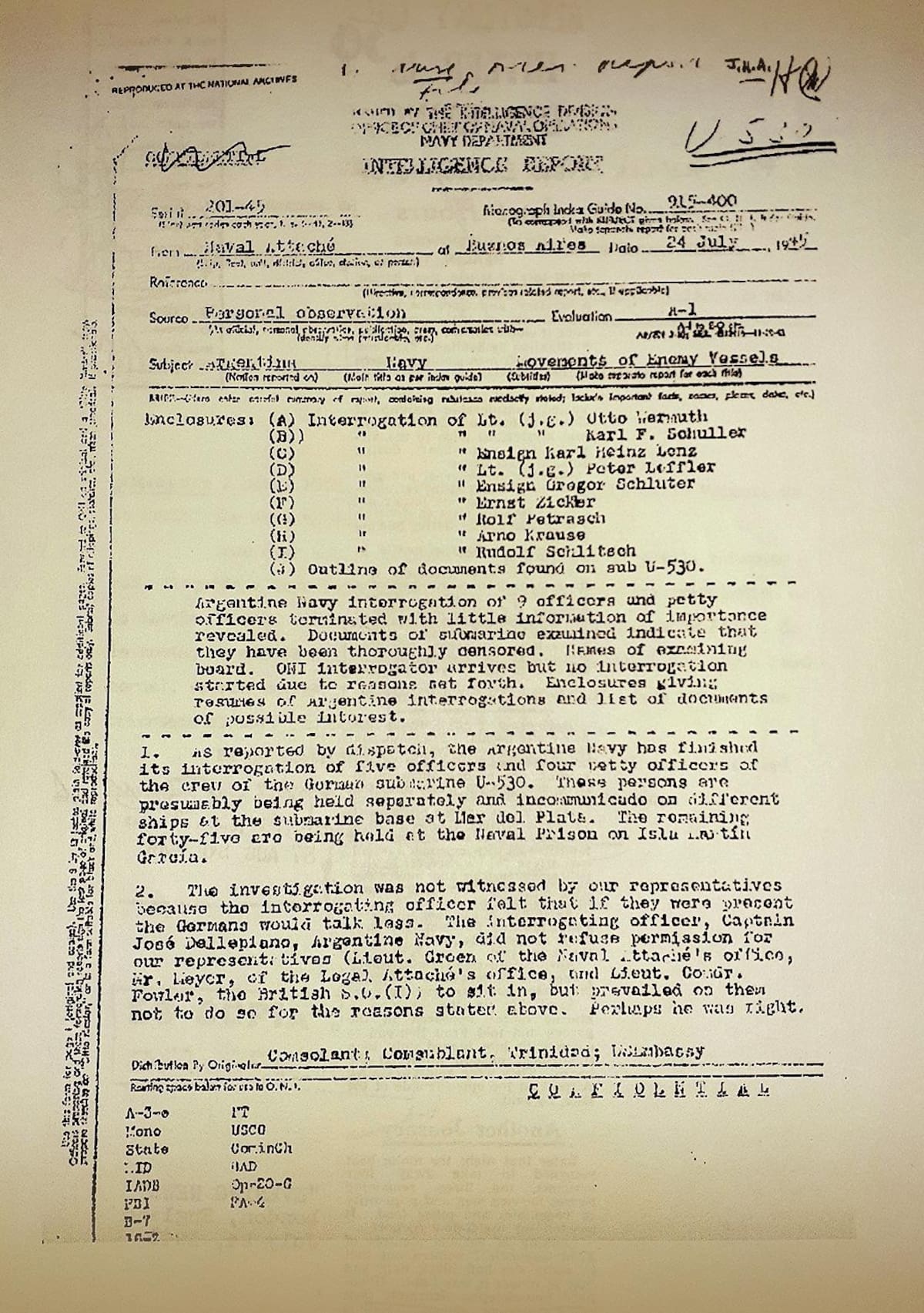 Submarino nazi U530 en Argentina