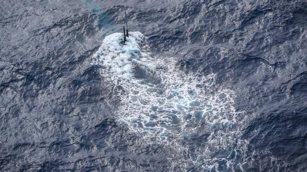 Submarino nuclear de Estados Unidos en el Atlántico Sur