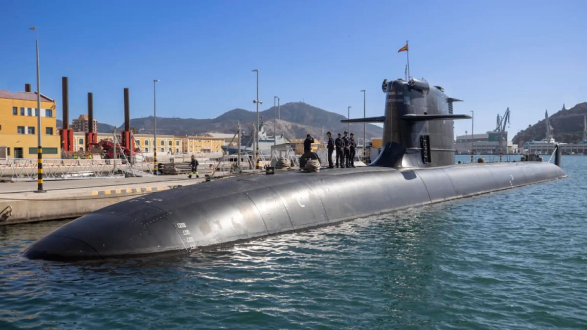 Submarino S-80 de la Armada Española. Foto: EFE / Marcial Guillén.