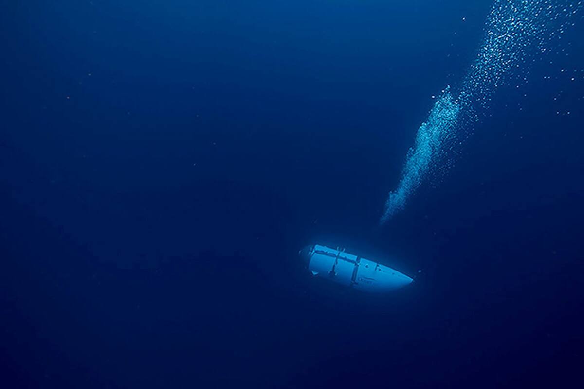 Submarino Titan. Foto: Reuters.