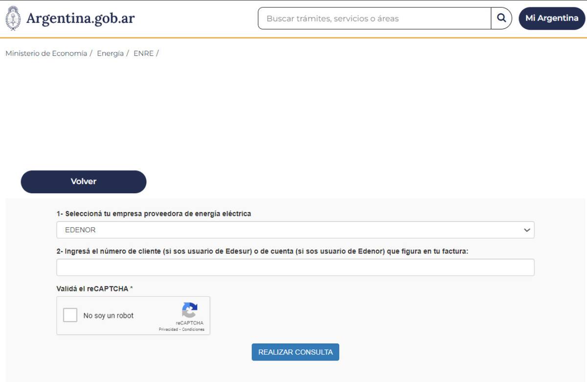 Subsidio de luz y gas. Foto: captura