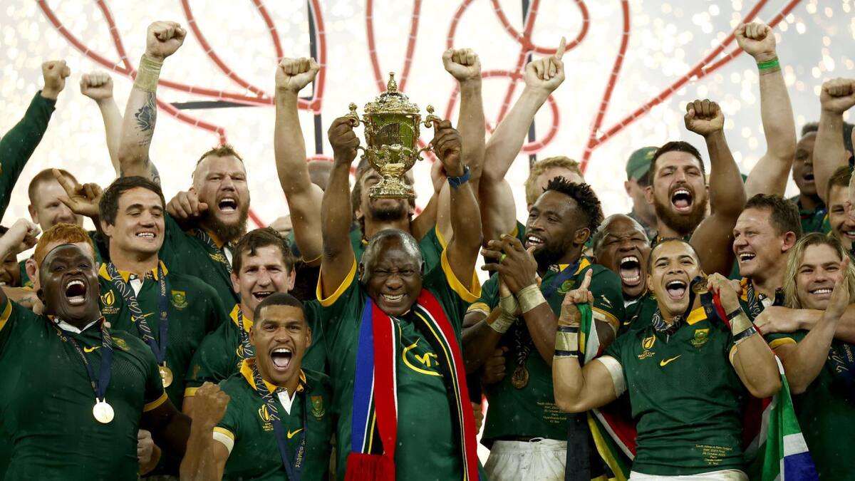Sudáfrica campeón, Mundial de Rugby. Foto: EFE