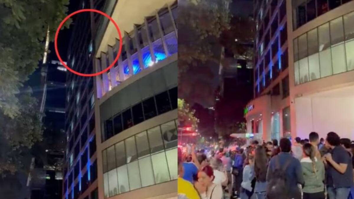 Suicidio de una mujer que se tiró del balcón en un hotel de México. Foto: @MrElDiablo8.